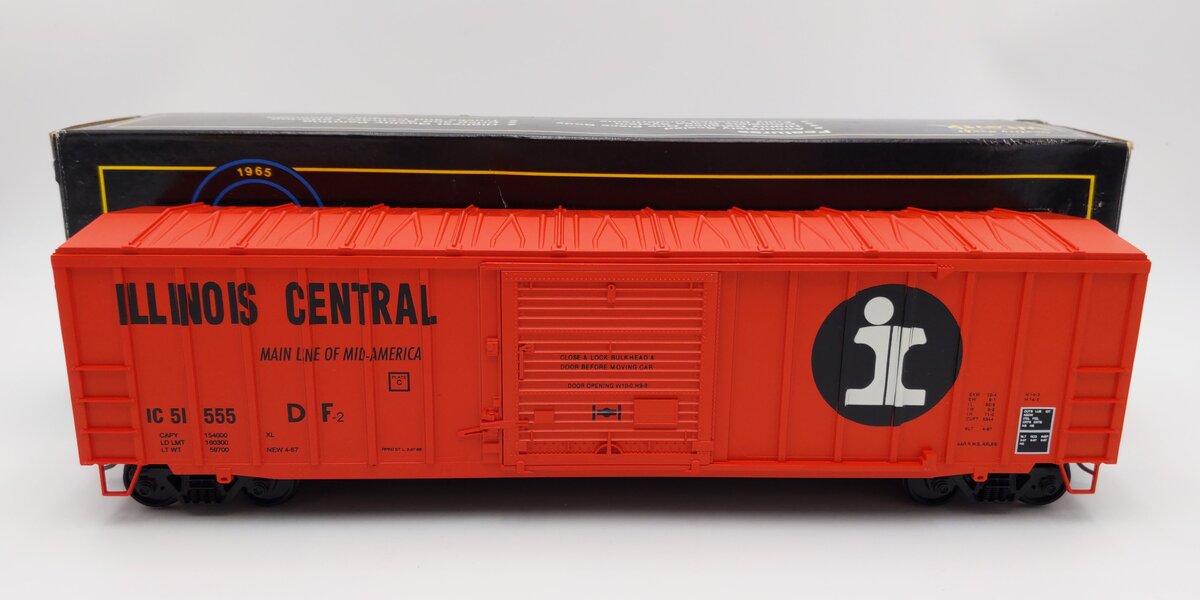 Weaver O Scale Illinois Central 50 Foot Boxcar #51586 (2-Rail) EX/Box