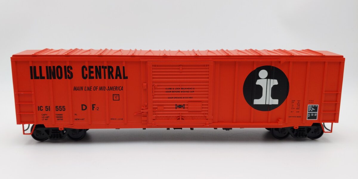 Weaver O Scale Illinois Central 50 Foot Boxcar #51586 (2-Rail) EX/Box
