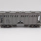 Atlas 9371-2 O Scale Western Maryland 70-Ton Covered Hopper #5124 - 2 Rail EX/Box