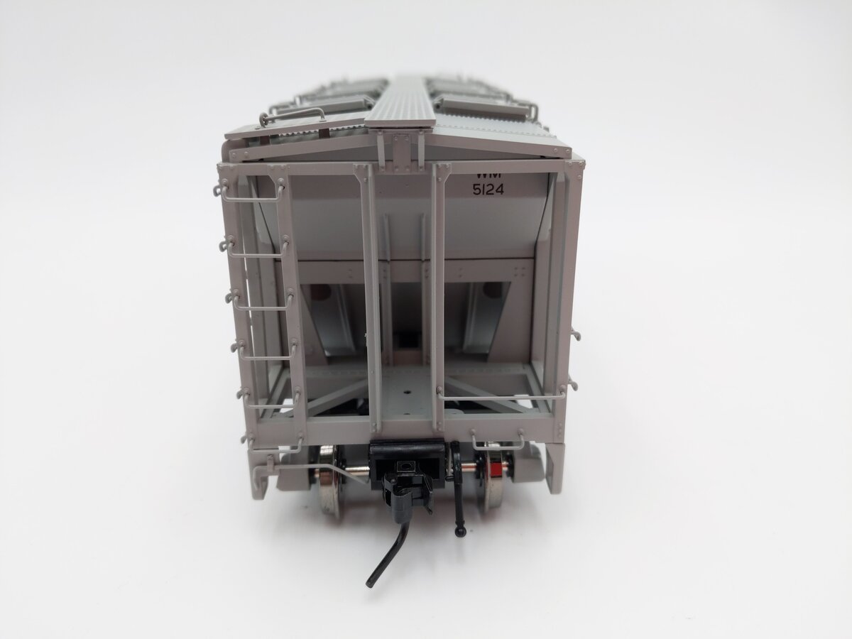 Atlas 9371-2 O Scale Western Maryland 70-Ton Covered Hopper #5124 - 2 Rail EX/Box
