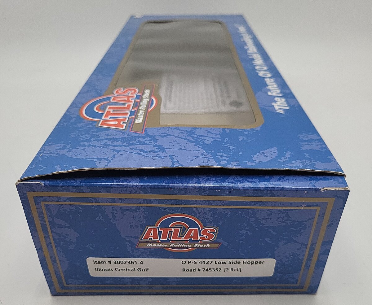 Atlas 3002361-4 O Illinois Central Gulf PS-4427 Low Side Hopper #745352 (2-Rail) LN/Box