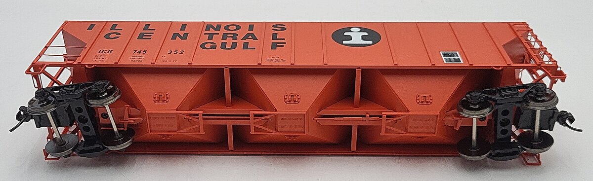 Atlas 3002361-4 O Illinois Central Gulf PS-4427 Low Side Hopper #745352 (2-Rail) LN/Box