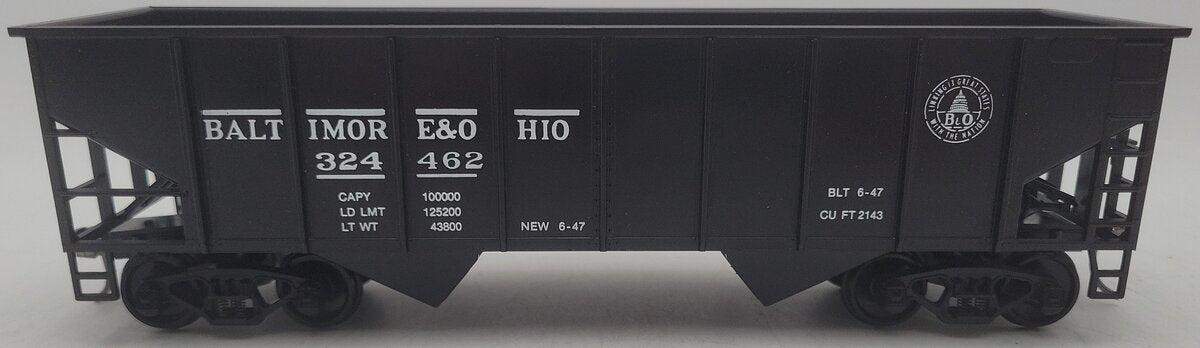 Weaver 962 O Scale Baltimore & Ohio Hopper Car #324462 (2-Rail) EX/Box