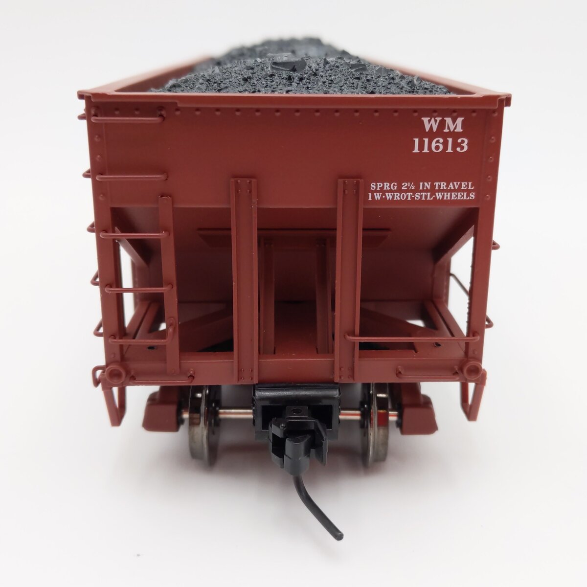 Atlas 7756-2 O Scale Western Maryland 55 Ton Fishbelly Hopper #11613 (2-Rail) EX/Box