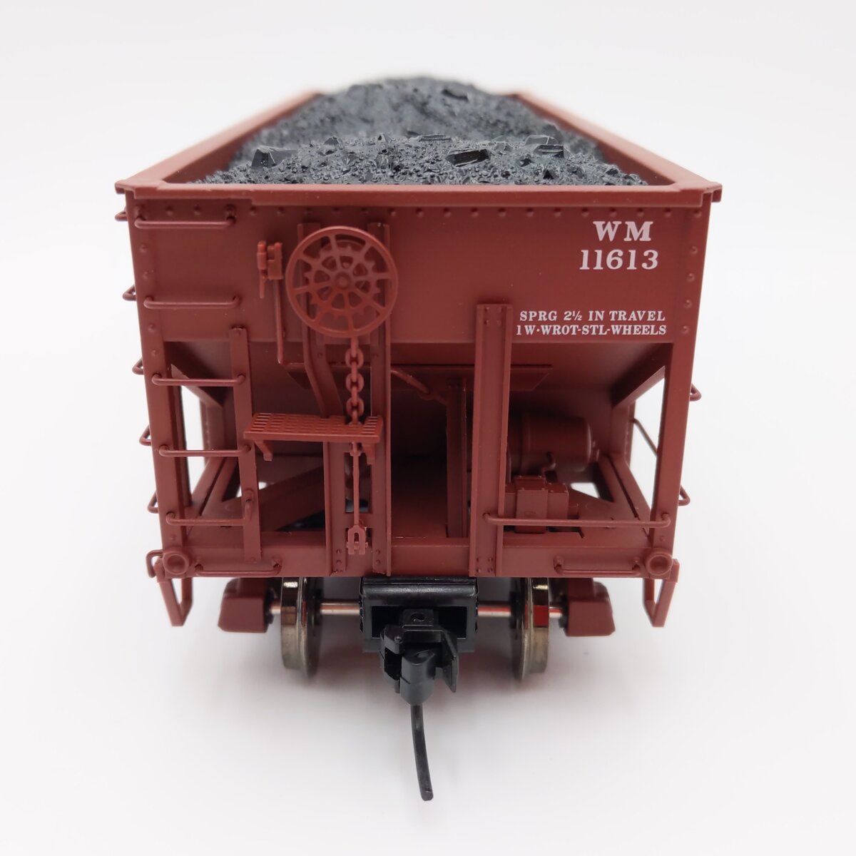 Atlas 7756-2 O Scale Western Maryland 55 Ton Fishbelly Hopper #11613 (2-Rail) EX/Box