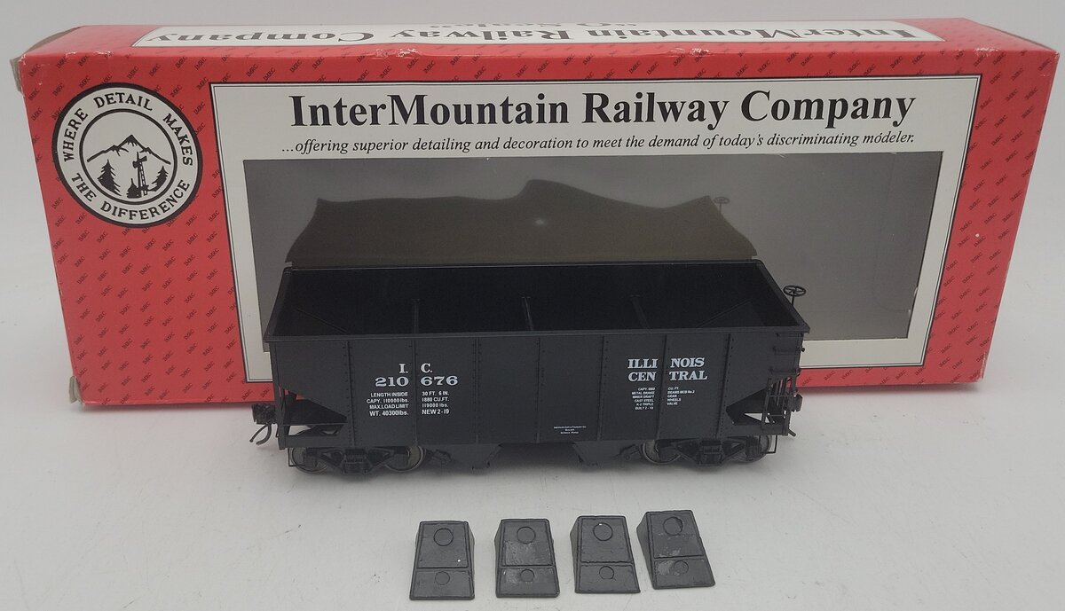 InterMountan 25416S-09 O Gauge Illinois Central 2-Rail Hopper Car #210676 EX/Box