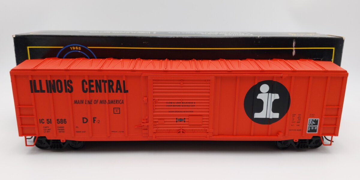 Weaver O Scale Illinois Central 50 Foot Boxcar #51586 (2-Rail) EX/Box