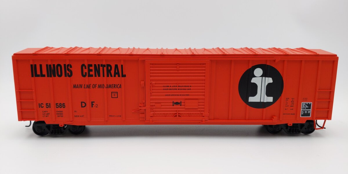 Weaver O Scale Illinois Central 50 Foot Boxcar #51586 (2-Rail) EX/Box