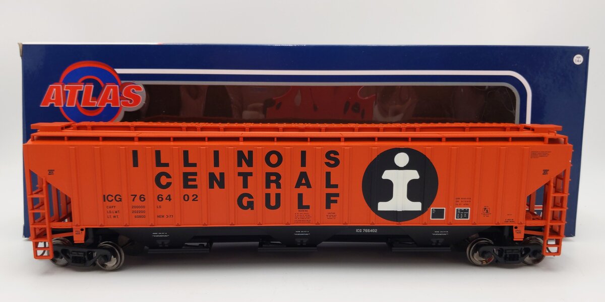 Atlas 2001654-6 O Scale IC TM PS4750 Covered Hopper #766402 (2-Rail) EX/Box