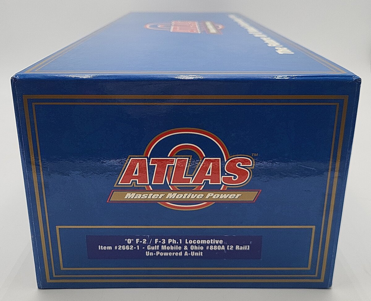 Atlas 2662-1 O Scale Gulf Mobile & Ohio Diesel Locomotive #880A 2-Rail LN/Box