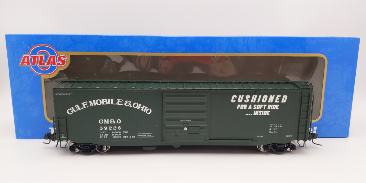 Atlas 7595-2 O Scale GM&O 50' PS-1 Single Door Box Car #59226 [2-Rail] EX/Box
