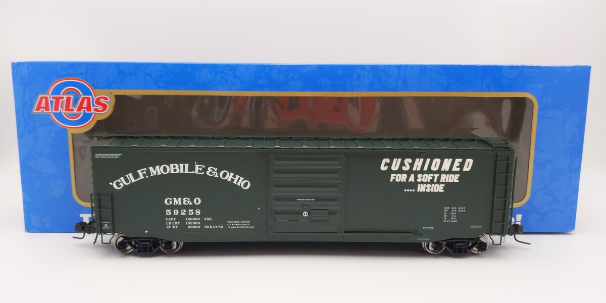 Atlas 7595-2 O Scale GM&O 50' PS-1 Single Door Box Car #59226 [2-Rail] EX/Box