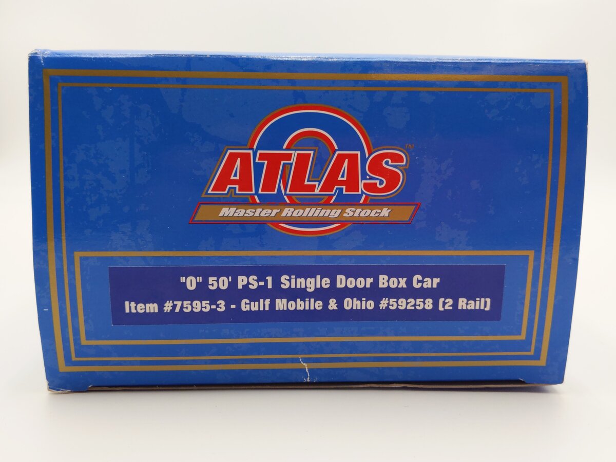 Atlas 7595-2 O Scale GM&O 50' PS-1 Single Door Box Car #59226 [2-Rail] EX/Box