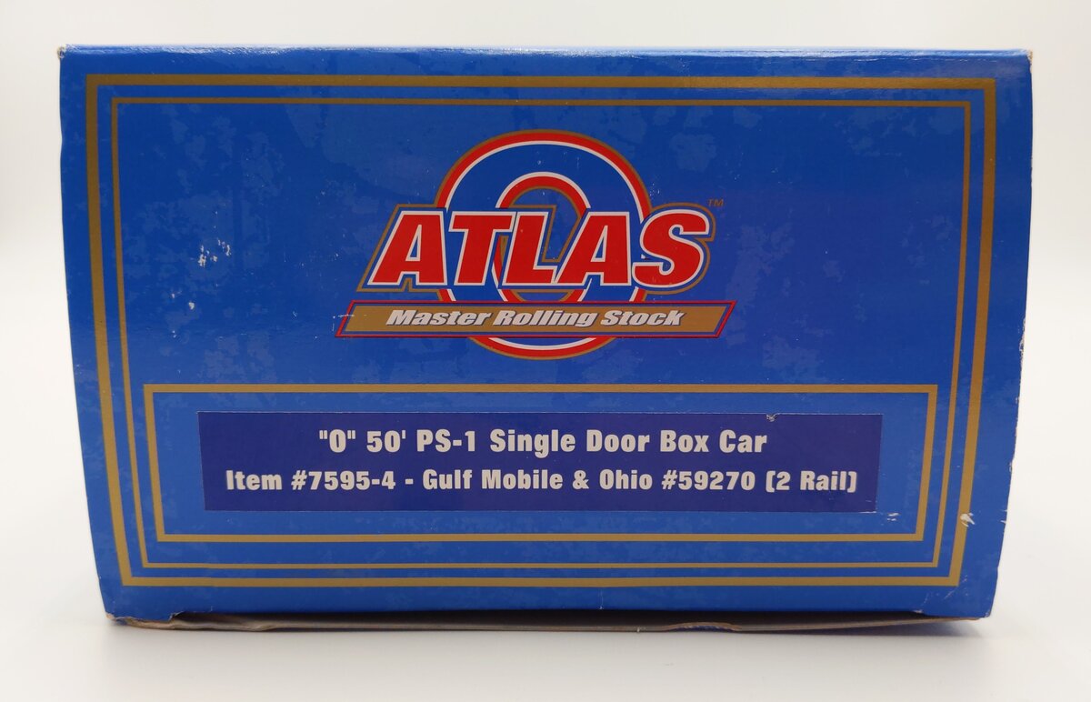 Atlas 7595-4 O Scale GM&O 50' PS-1 Single Door Box Car #59270 [2-Rail] EX/Box