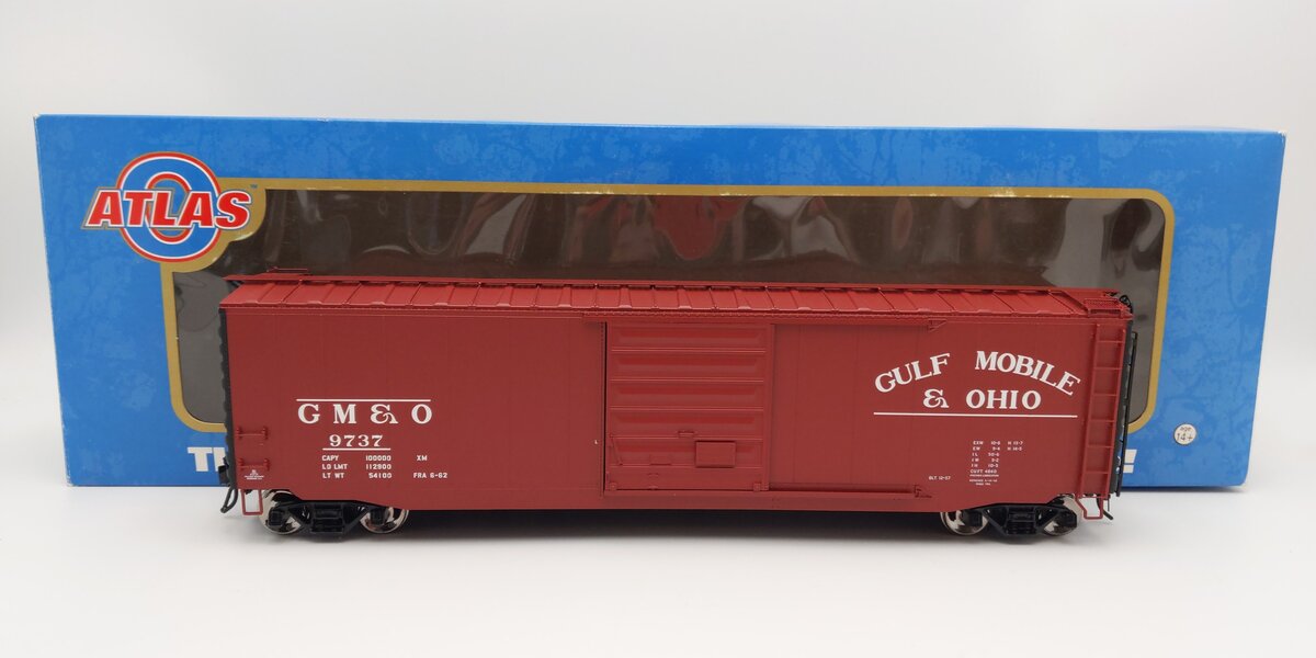 Atlas 9883-2 O Scale Gulf Mobile & Ohio PS-1 Boxcar #9737 (2-Rail) LN/Box