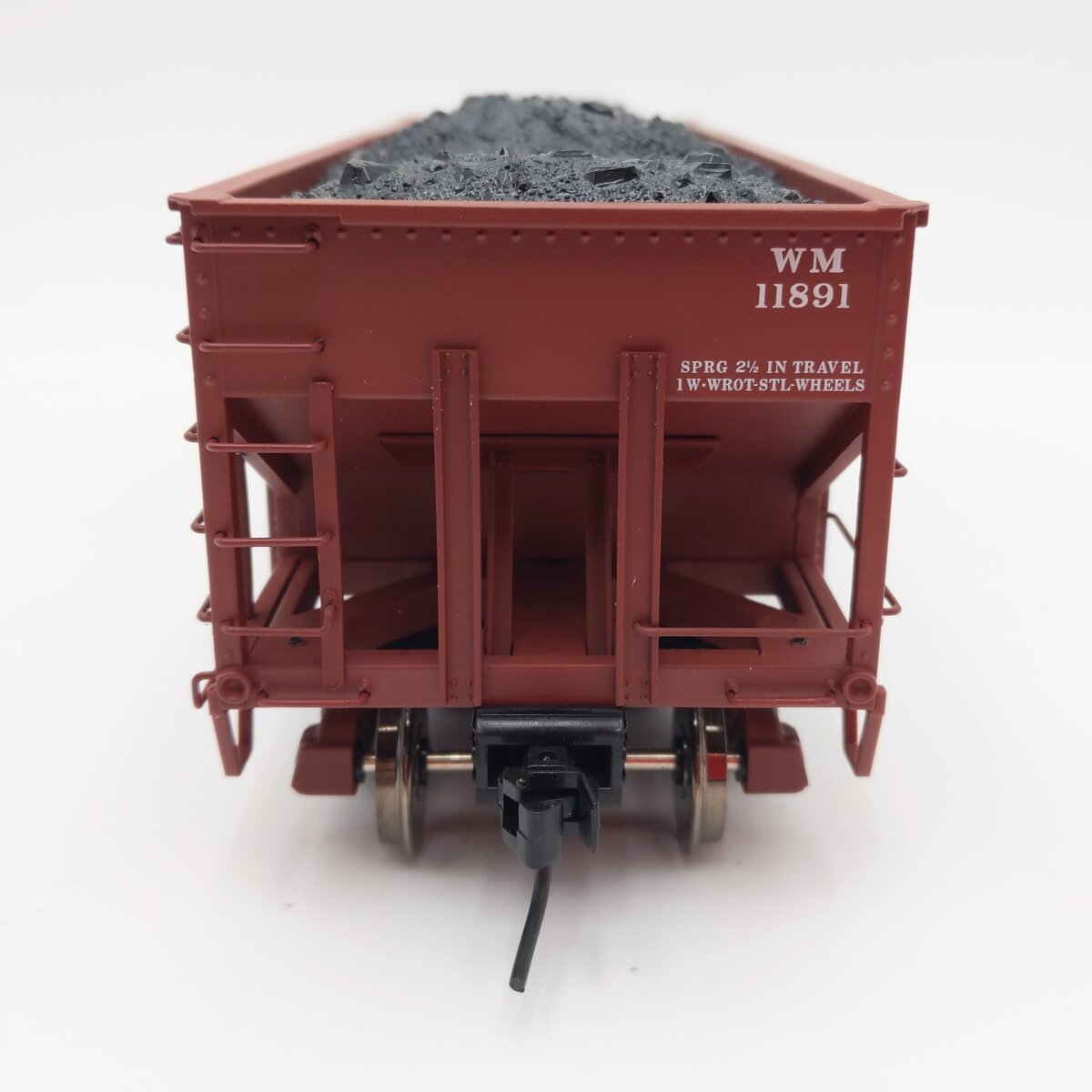 Atlas 7756-4 O Scale Western Maryland 55 Ton Fishbelly Hopper #11891 (2-Rail) EX/Box
