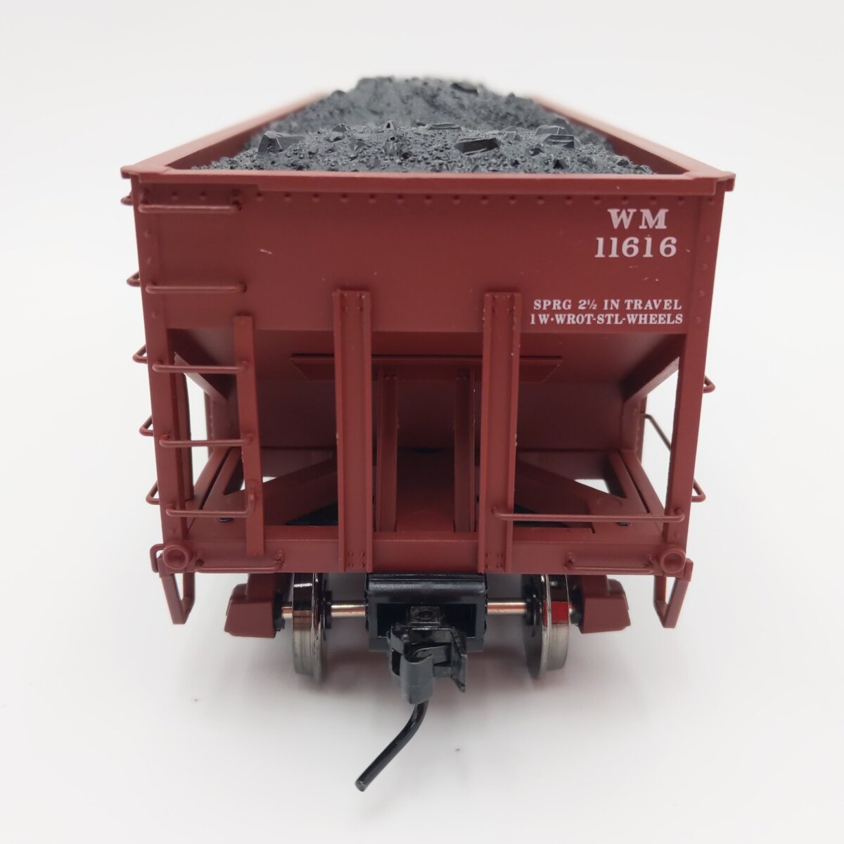 Atlas 7756-9 O Scale Western Maryland 55 Ton Fishbelly Hopper #11616 (2-Rail) EX/Box