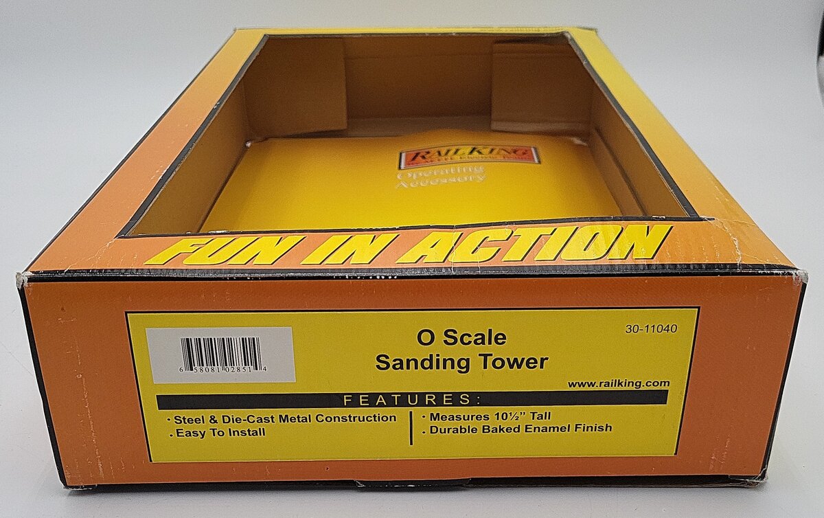 MTH 30-11040 O Scale Sanding Tower Steel & Diecast Metal EX/Box
