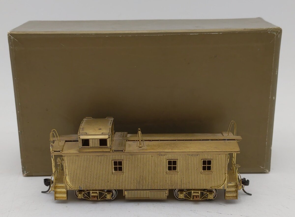 Pecos River Brass HO Scale BRASS Santa Fe 1930 Version Wood Caboose EX