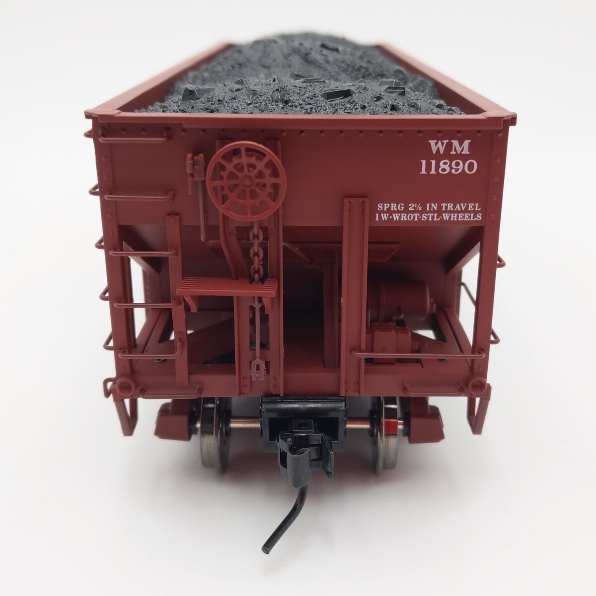 Atlas 775611 O Scale Western Maryland 55 Ton Fishbelly Hopper #11890 (2-Rail) EX/Box