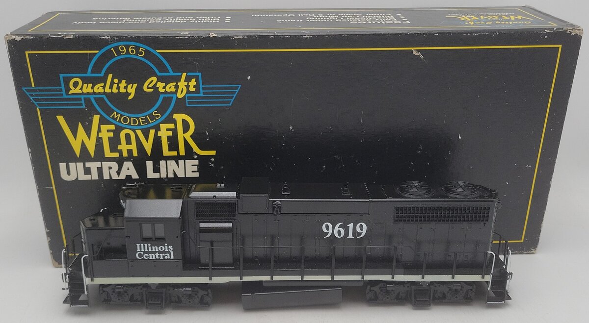 Weaver O Scale 2-Rail Custom Painted Illinois Central  Diesel Locomotive #9619 EX/Box