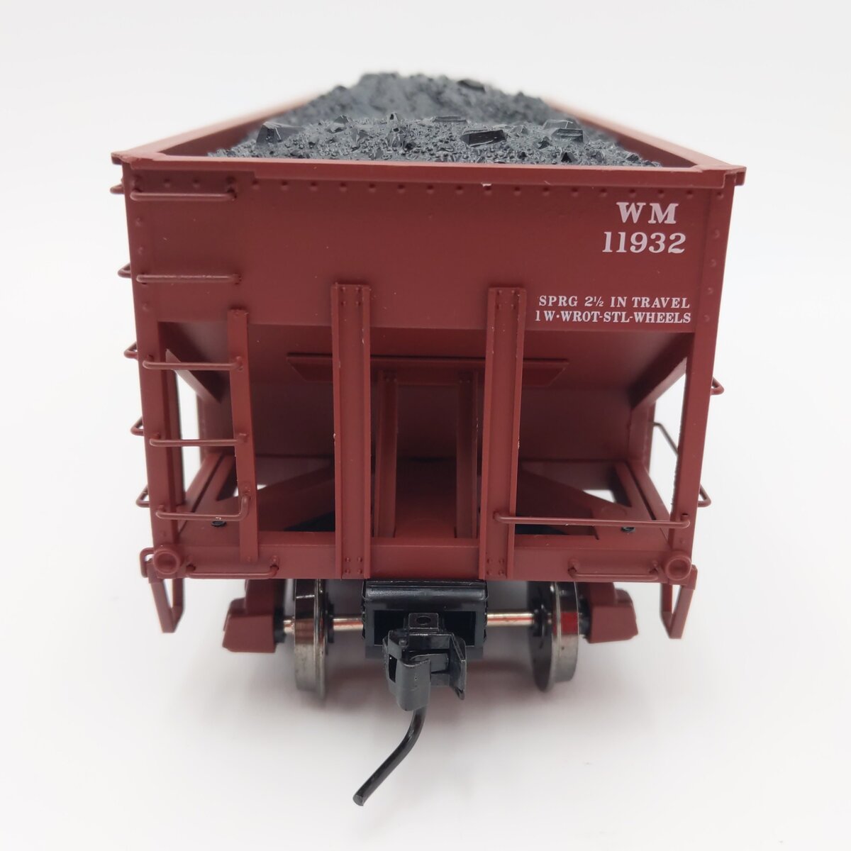 Atlas 7756-12 O Scale Western Maryland 55 Ton Fishbelly Hopper #11932 (2-Rail) EX/Box