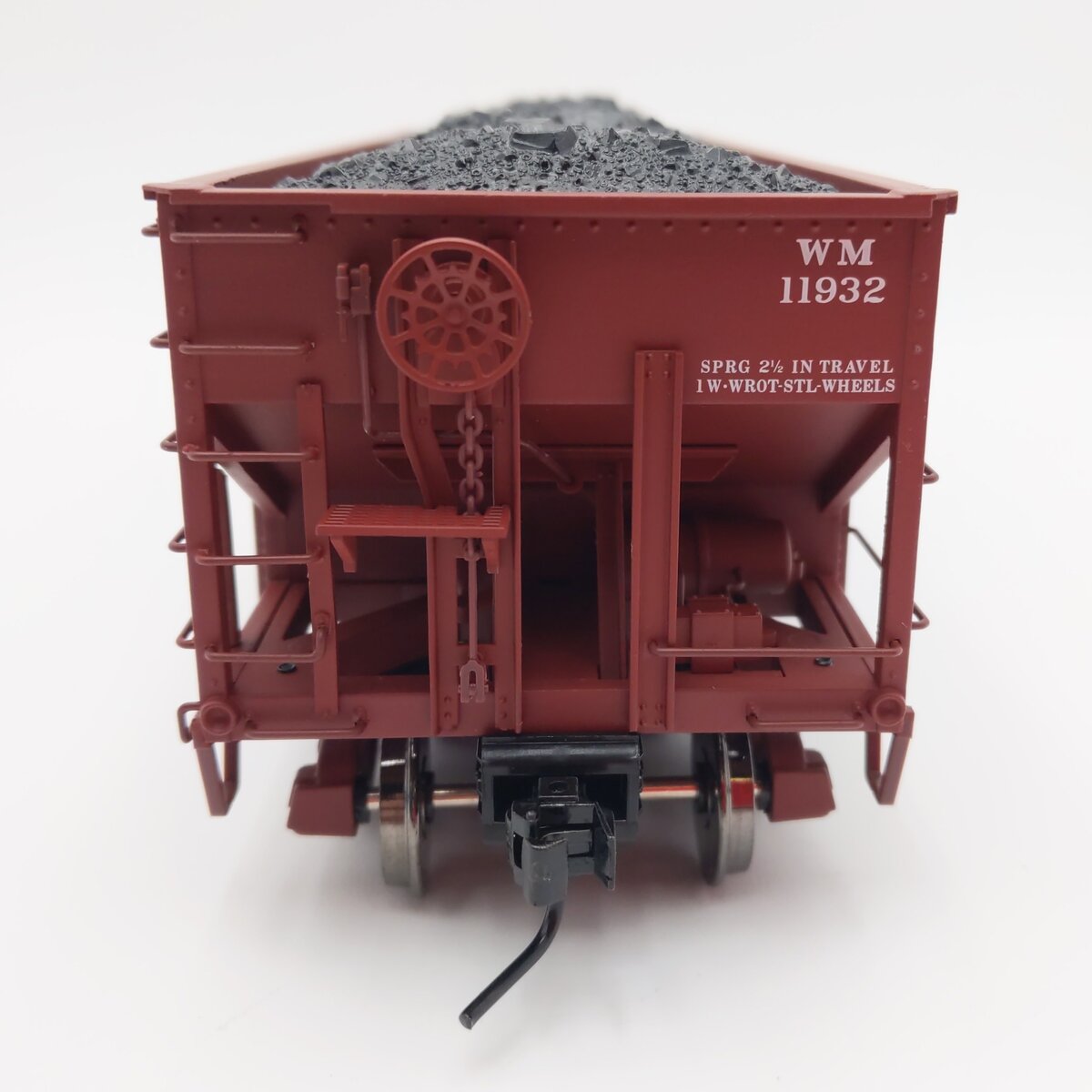 Atlas 7756-12 O Scale Western Maryland 55 Ton Fishbelly Hopper #11932 (2-Rail) EX/Box