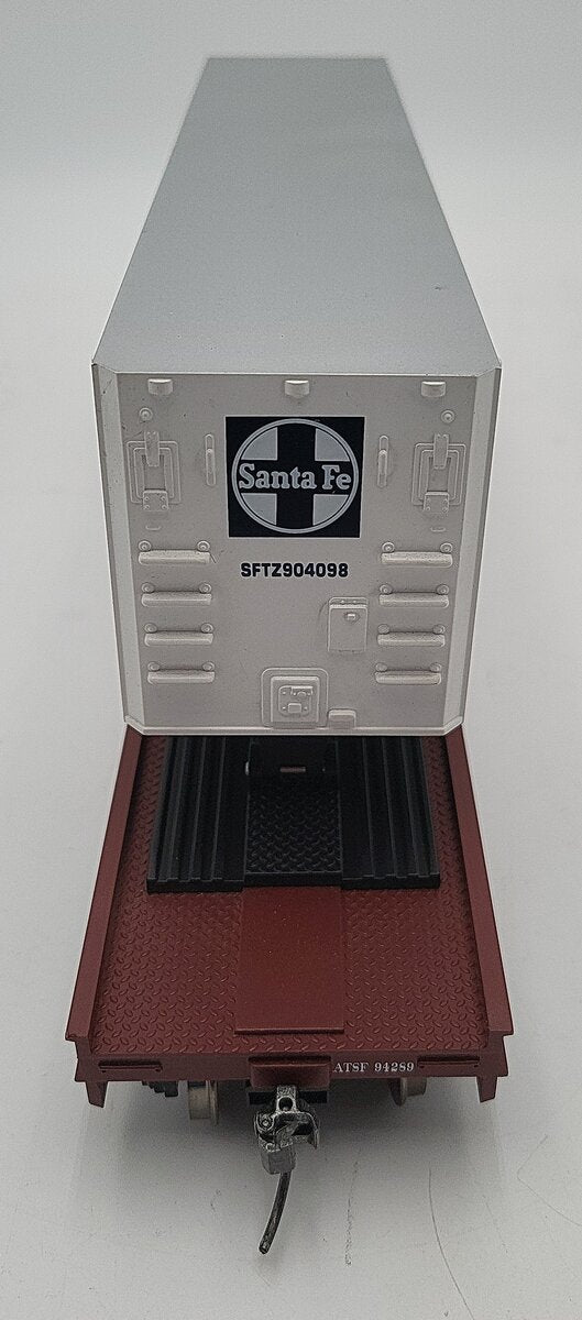 MTH 20-98117 O Santa Fe Flatcar With Trailer #94289 2-Rail LN/Box