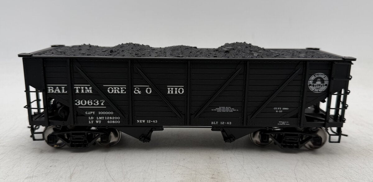 Atlas 7421-6 O Baltimore & Ohio 50 Ton War Emergency Hopper Car #30637 (2 Rail) EX/Box