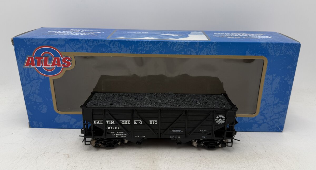 Atlas 7421-7 O Baltimore & Ohio 50 Ton War Emergency Hopper Car #30760 (2 Rail) EX/Box