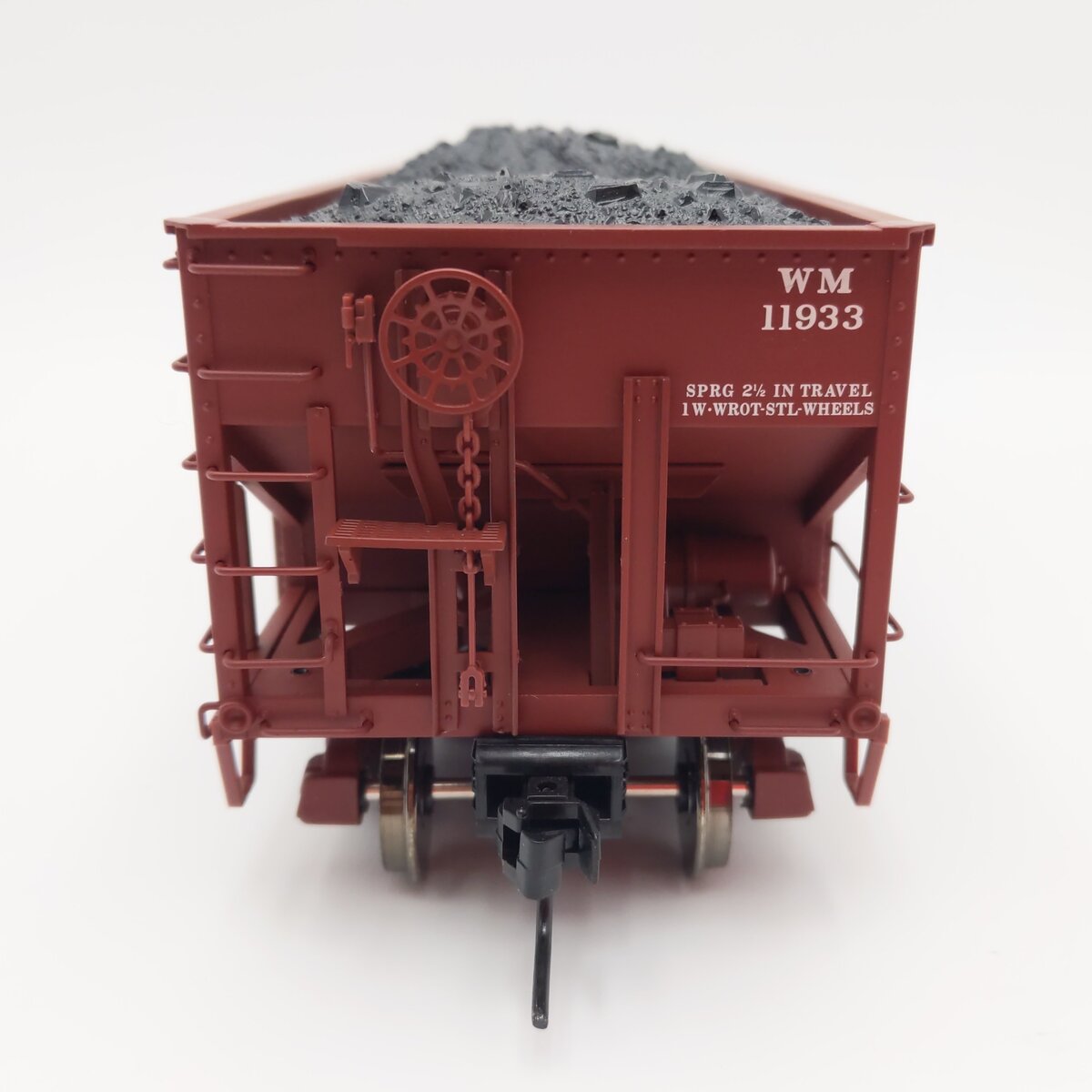 Atlas 7756-6 O Scale Western Maryland 55 Ton Fishbelly Hopper #11933 (2-Rail) LN/Box