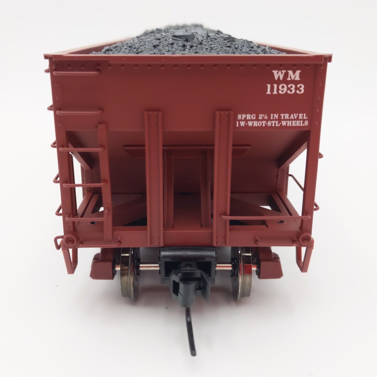 Atlas 7756-6 O Scale Western Maryland 55 Ton Fishbelly Hopper #11933 (2-Rail) LN/Box