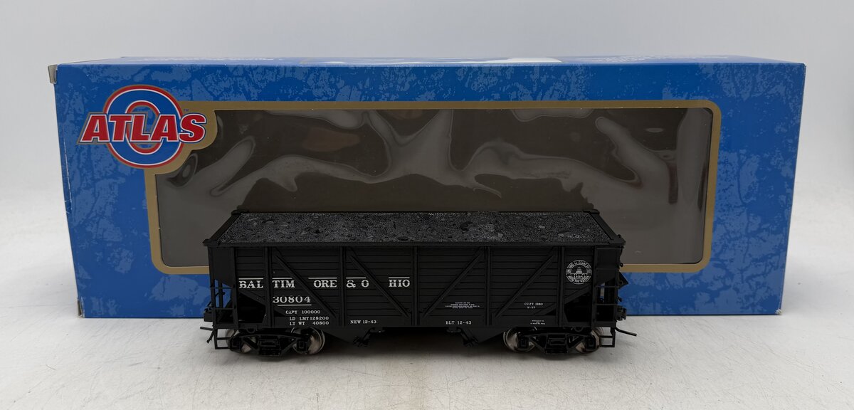 Atlas 7421-8 O Scale Baltimore & Ohio Emergency Hopper Car #30804 (2-Rail) EX/Box
