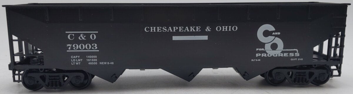Weaver U3810 O Scale Chesapeake & Ohio Hopper Car #79003 (2-Rail) EX/Box