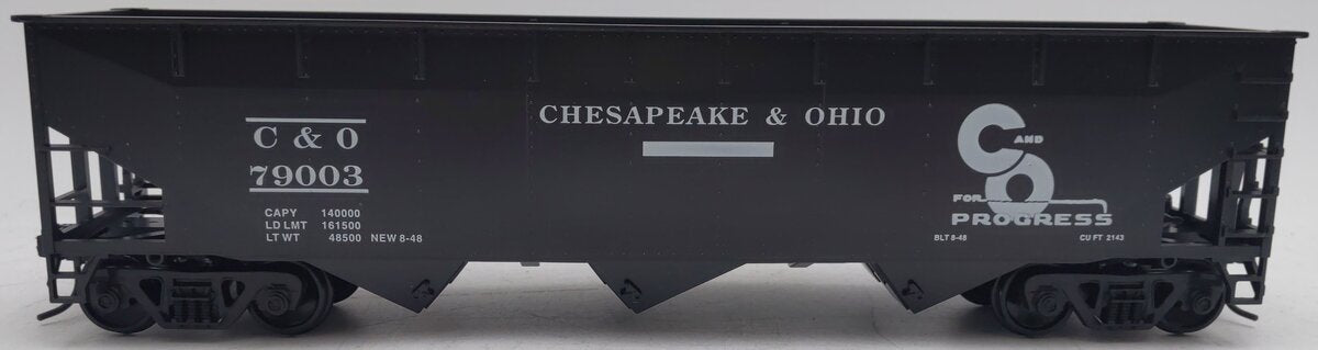Weaver U3810 O Scale Chesapeake & Ohio Hopper Car #79003 (2-Rail) EX/Box