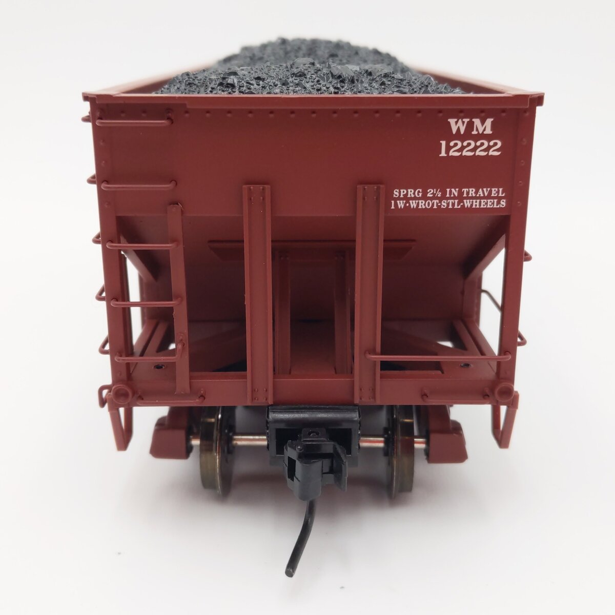 Atlas 7756-7 O Scale Western Maryland 55 Ton Fishbelly Hopper #12222 (2-Rail) LN/Box