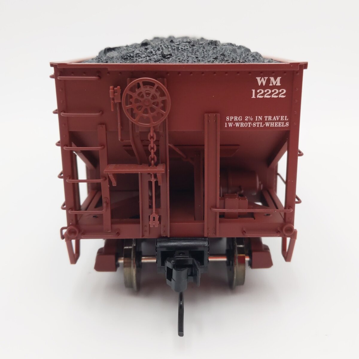 Atlas 7756-7 O Scale Western Maryland 55 Ton Fishbelly Hopper #12222 (2-Rail) LN/Box
