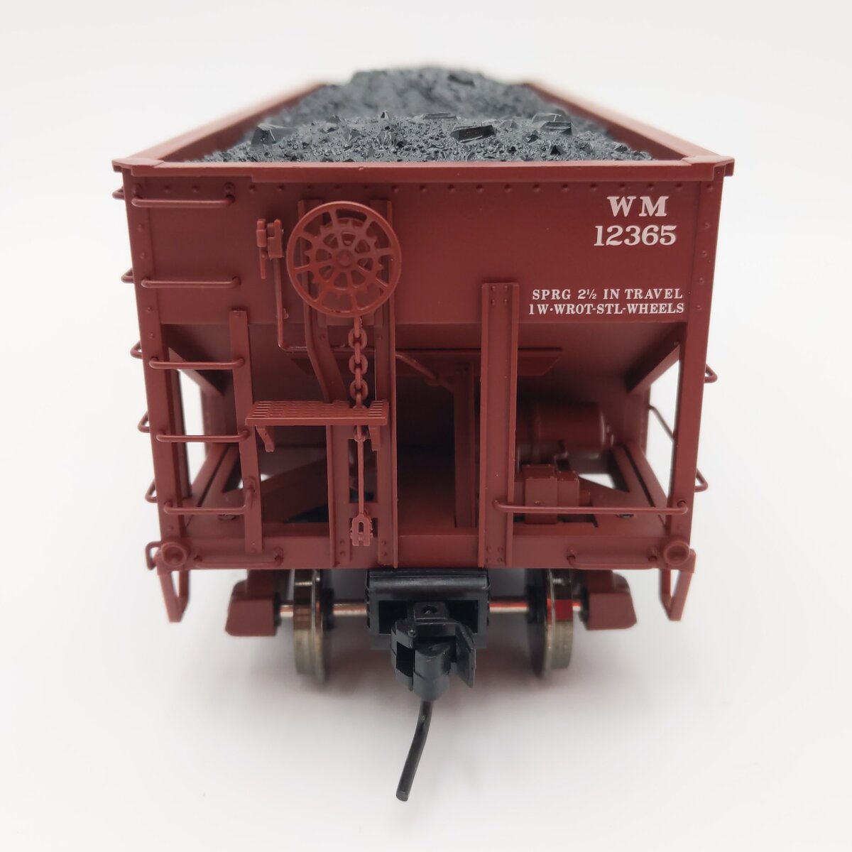 Atlas 7756-8 O Scale Western Maryland 55 Ton Fishbelly Hopper #12365 (2-Rail) EX/Box