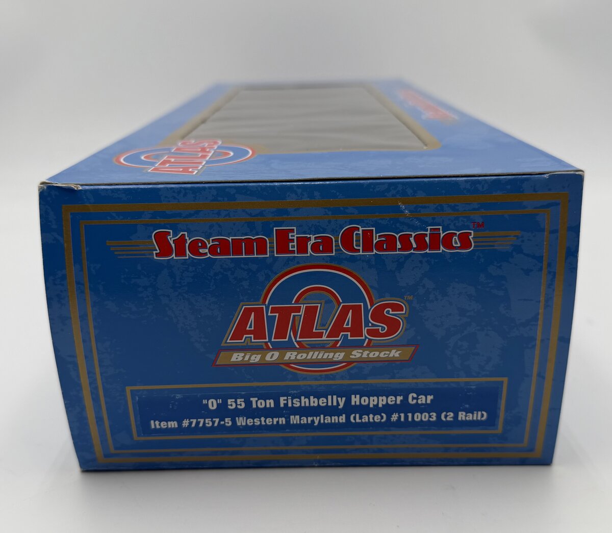 Atlas 7757-5 O Western Maryland 55 Ton Fishbelly Hopper Car #11003 (2 Rail) LN/Box