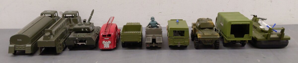 Dinky, Bandai, Midgetoy & Other Assorted Die-Cast Military Vehicles [10]