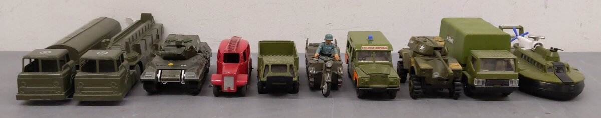 Dinky, Bandai, Midgetoy & Other Assorted Die-Cast Military Vehicles [10]
