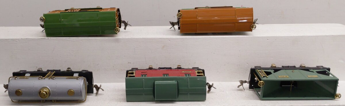 Lionel Prewar O Lionel Lines Tin Plate Freight Cars: 804, 805, 806, 807, 803 [5]