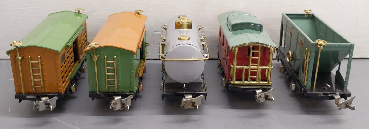 Lionel Prewar O Lionel Lines Tin Plate Freight Cars: 804, 805, 806, 807, 803 [5]
