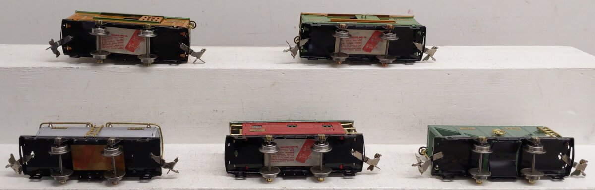 Lionel Prewar O Lionel Lines Tin Plate Freight Cars: 804, 805, 806, 807, 803 [5]