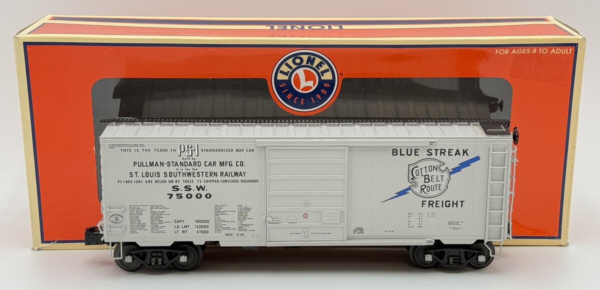 Lionel 6-17276 O Gauge Cotton Belt PS-1 Boxcar #75000 EX/Box
