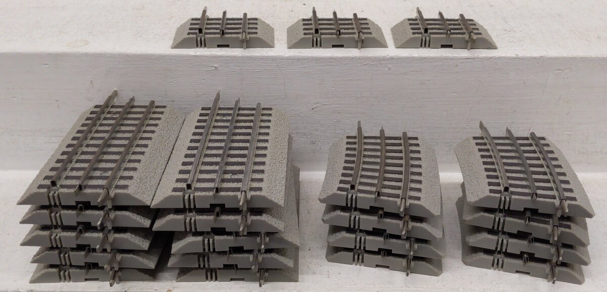 Lionel O Gauge Assorted Straight and Curved FasTrack Sections [21] EX