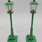 MTH 30-1083 O Light Green #56 Gas Lamp Set (Pack of 2) LN