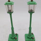 MTH 30-1083 O Light Green #56 Gas Lamp Set (Pack of 2) LN