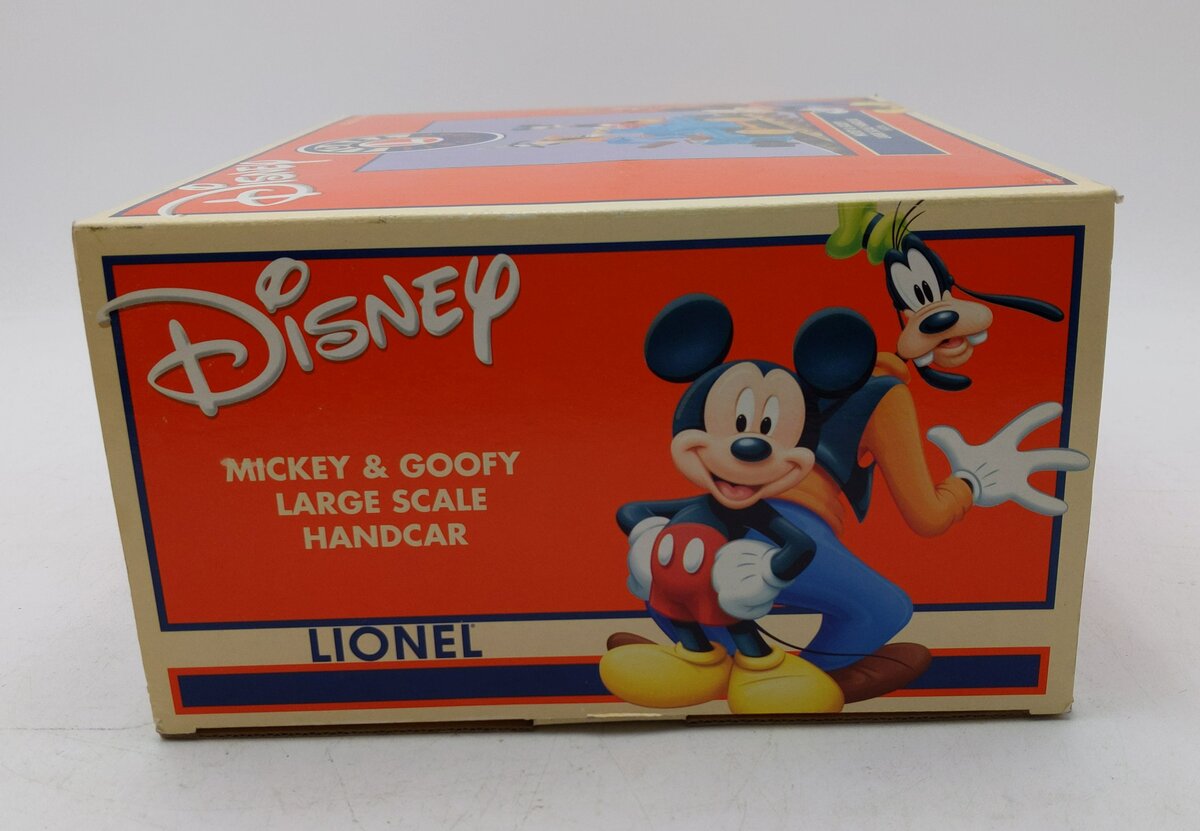 Lionel 8-87216 G Scale Mickey and Goofy Handcar LN/Box