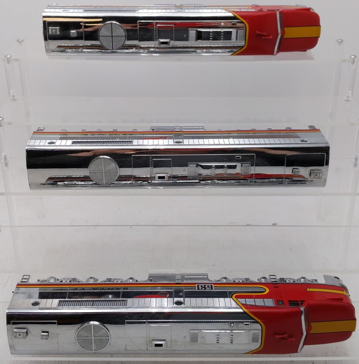 American Models 53 S Scale Santa Fe Alco PA-1 A-B-A War Bonnet Set EX/Box